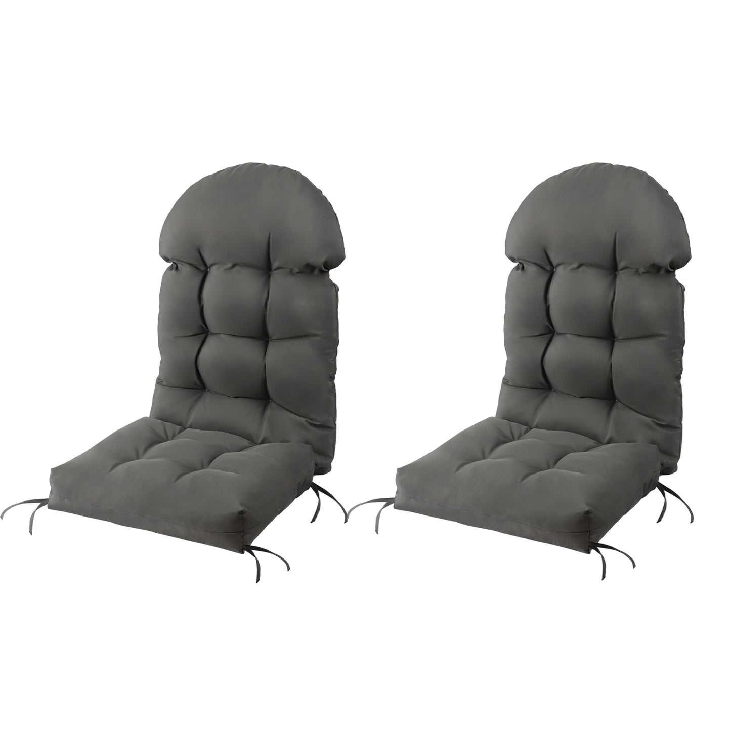 Adirondack Chair Cushion 2 Pack, Thick Comfy Rocking Chair Cushion, High Back Patio Chair Cushions