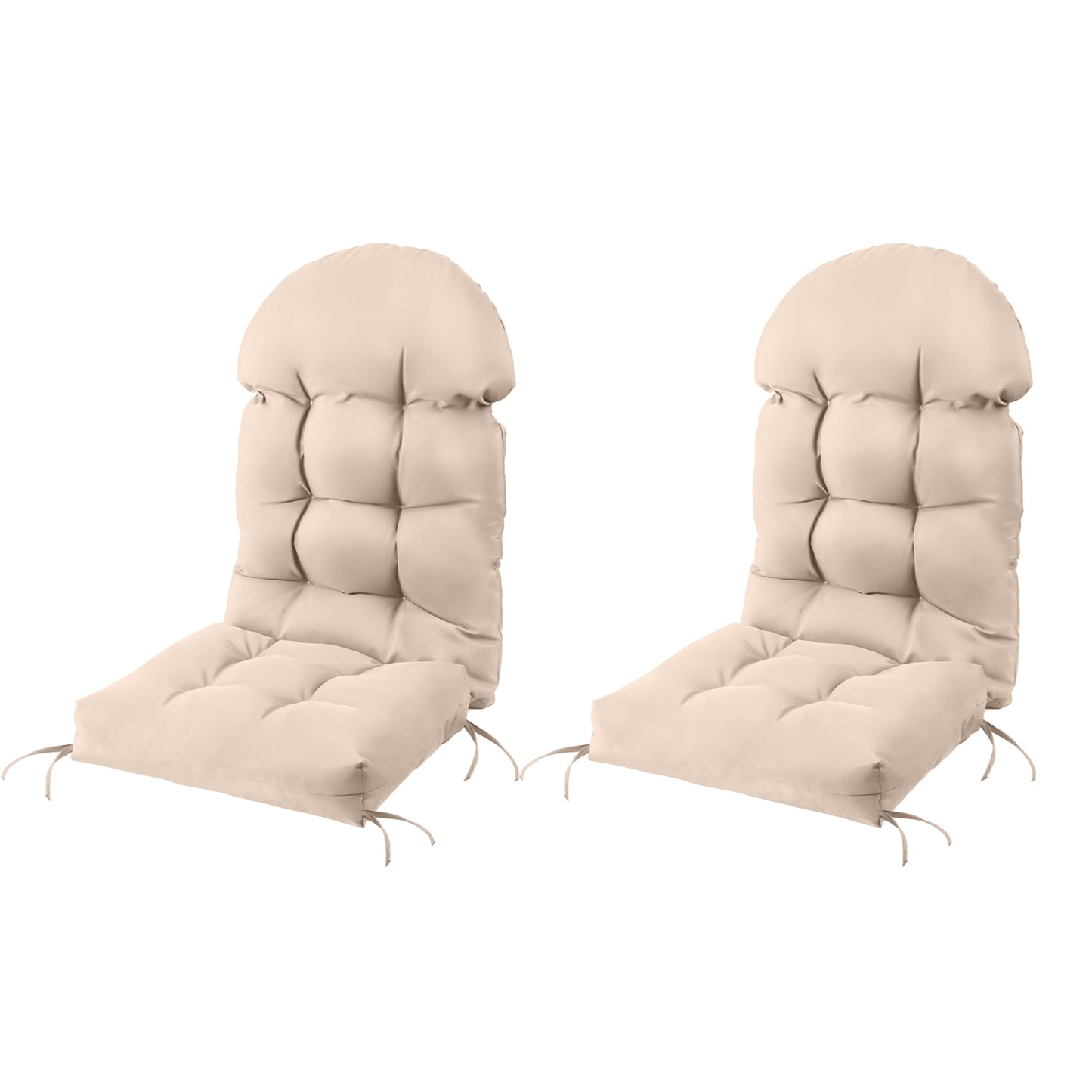 Adirondack Chair Cushion 2 Pack, Thick Comfy Rocking Chair Cushion, High Back Patio Chair Cushions