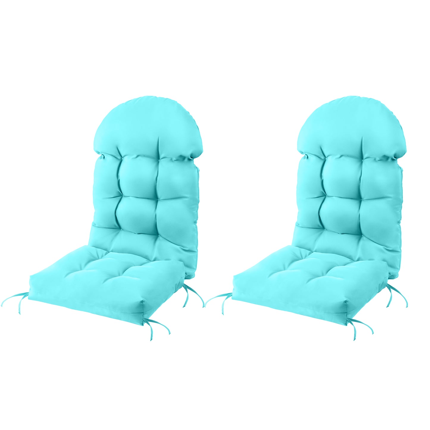 Adirondack Chair Cushion 2 Pack, Thick Comfy Rocking Chair Cushion, High Back Patio Chair Cushions