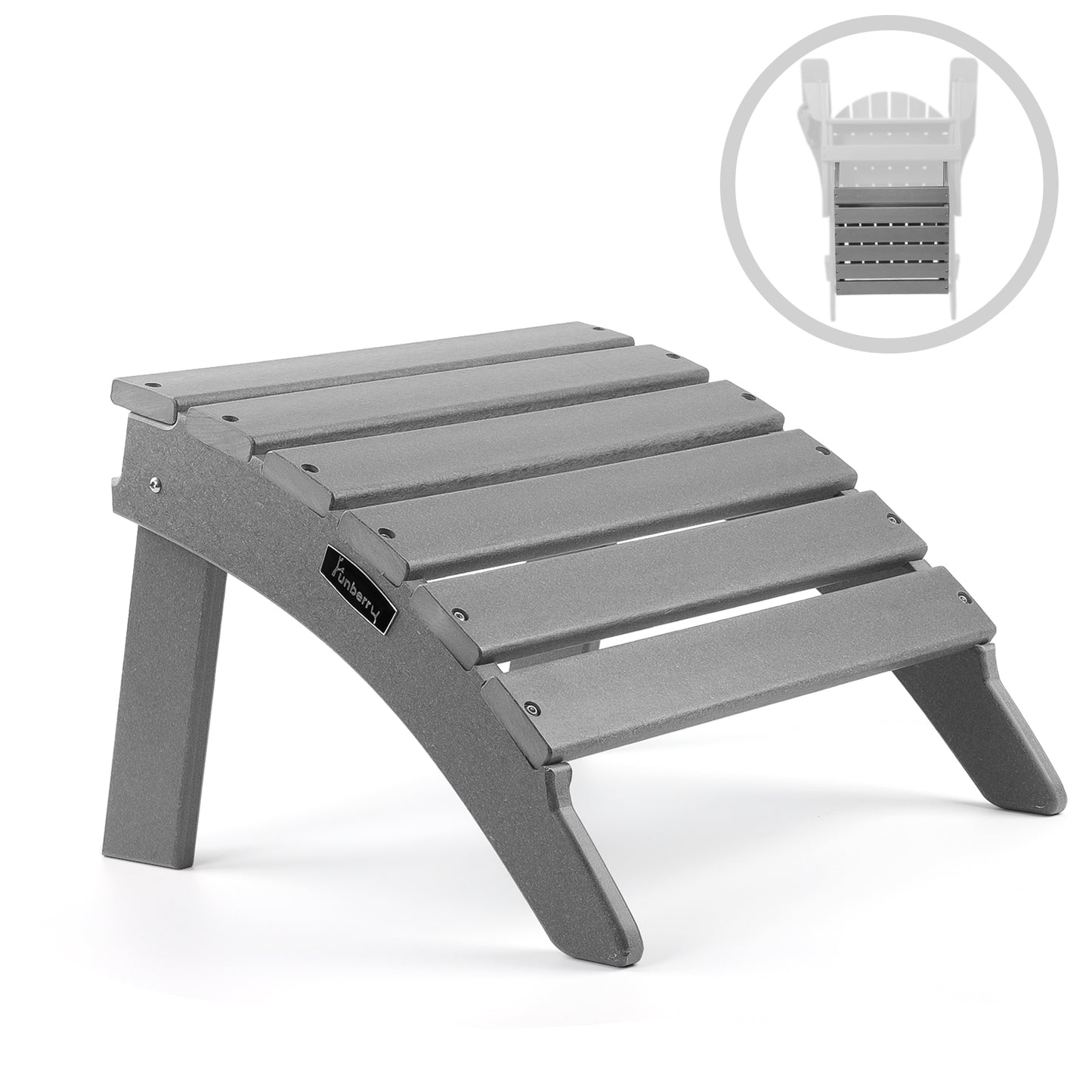 Adirondack Ottoman, Adirondack Foot Rest, Easy Storage Outdoor Foot Rest