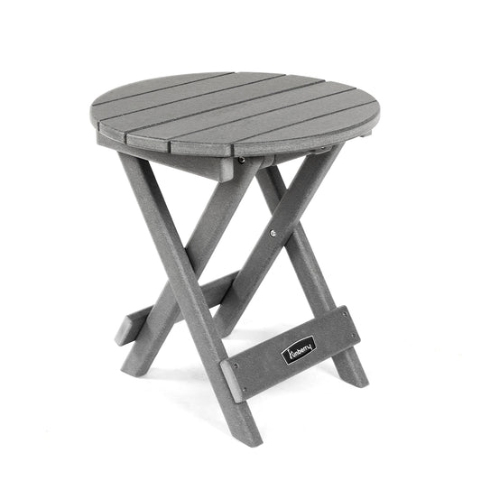 Outdoor Folding Side Table, No Assembly Portable Small Outdoor Table, Adirondack Table