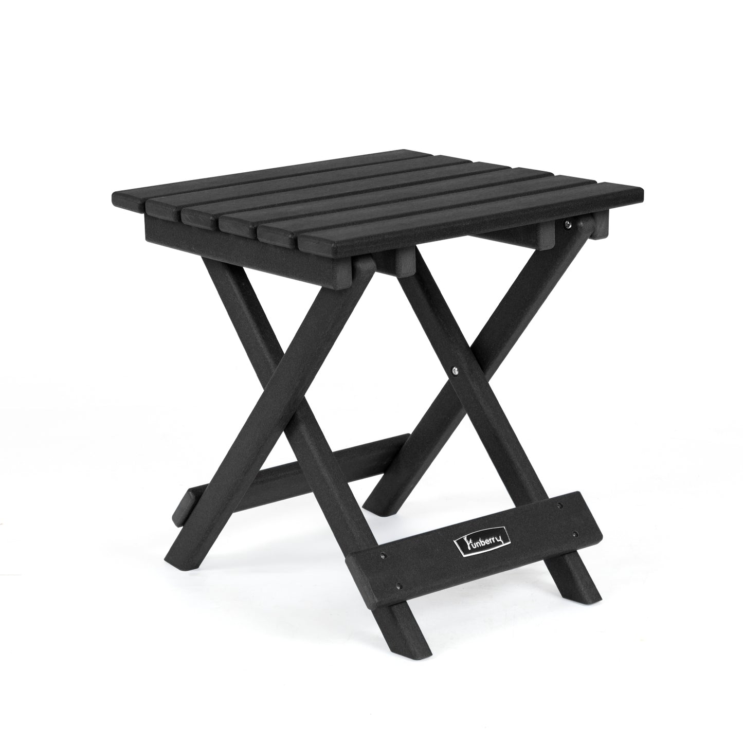 Outdoor Folding Side Table, No Assembly Portable Small Outdoor Table, Adirondack Side Table