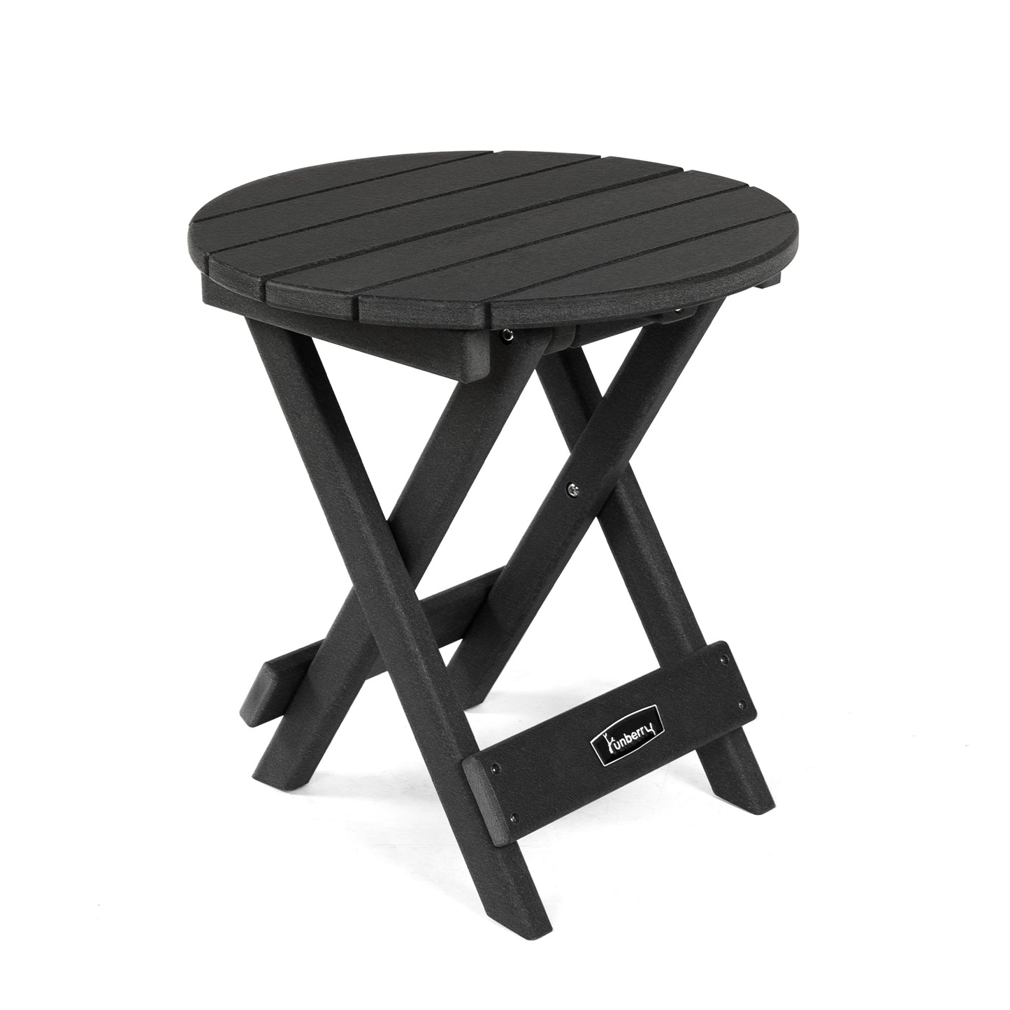 Outdoor Folding Side Table, No Assembly Portable Small Outdoor Table, Adirondack Table