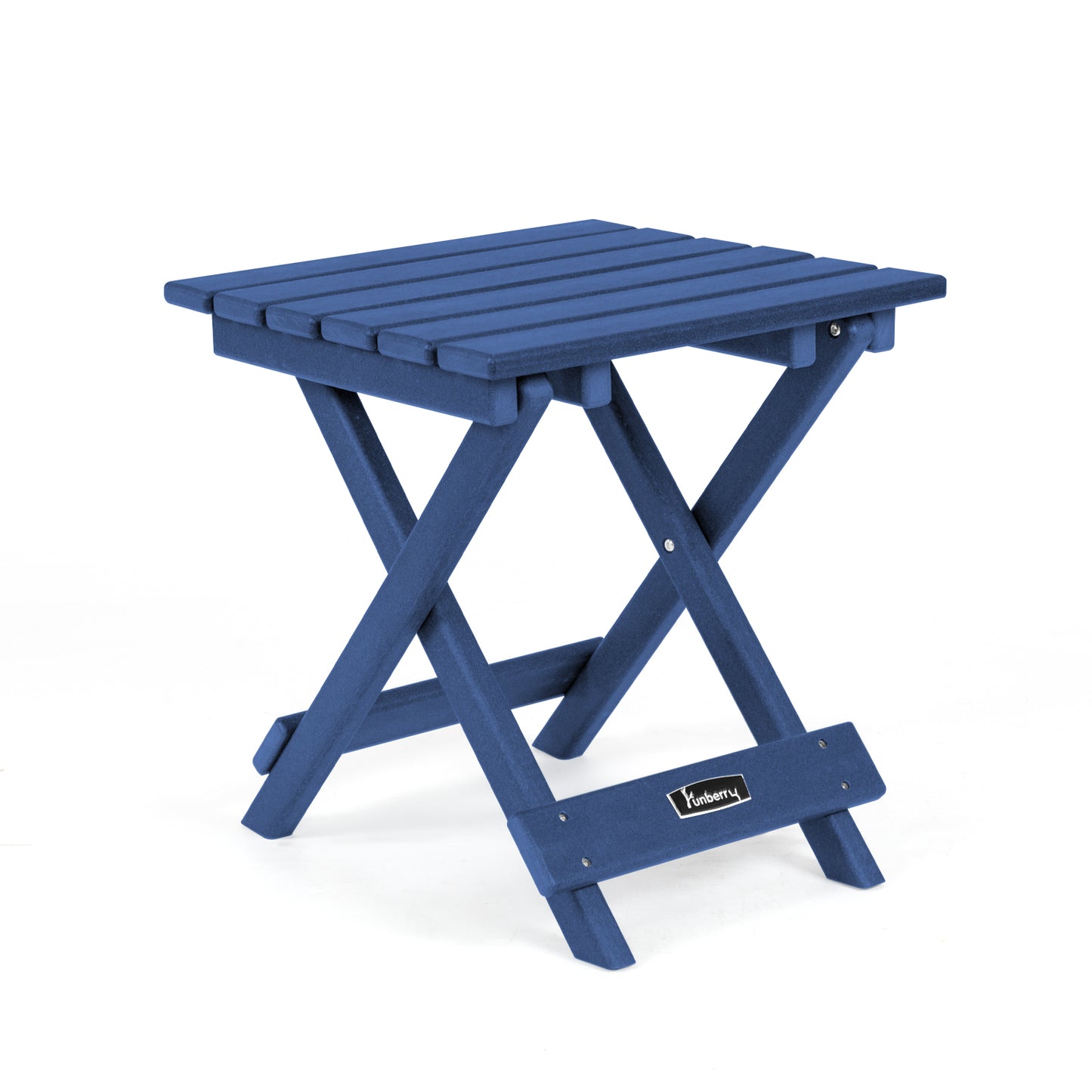 Outdoor Folding Side Table, No Assembly Portable Small Outdoor Table, Adirondack Side Table