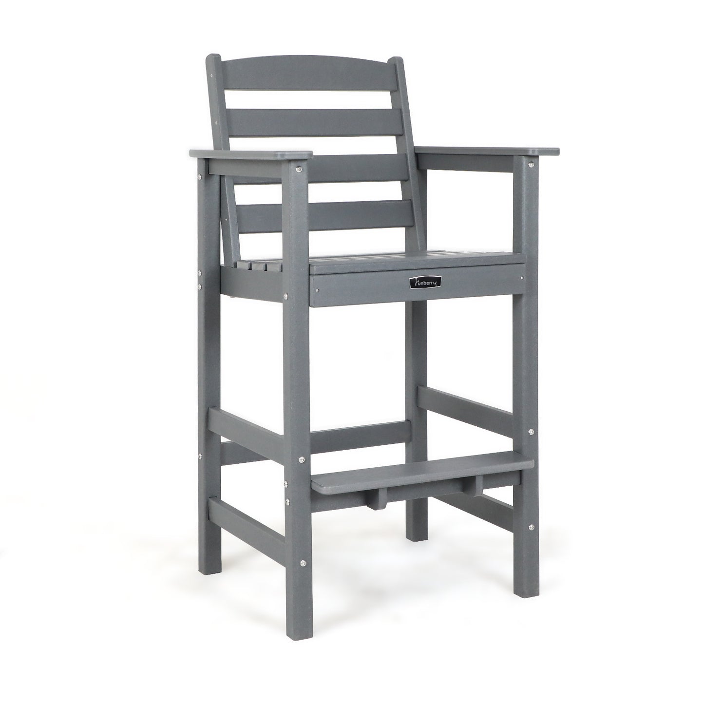 Bar Height Outdoor Chair, Tall Adirondack Chair, All Weather Outdoor Bar Chairs