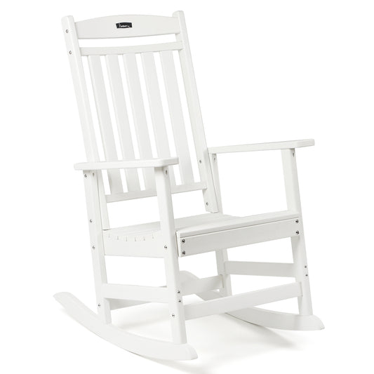 Patio Rocking Chairs, Poly Lumber Rocker, All Weather Rocking Chair Outdoor